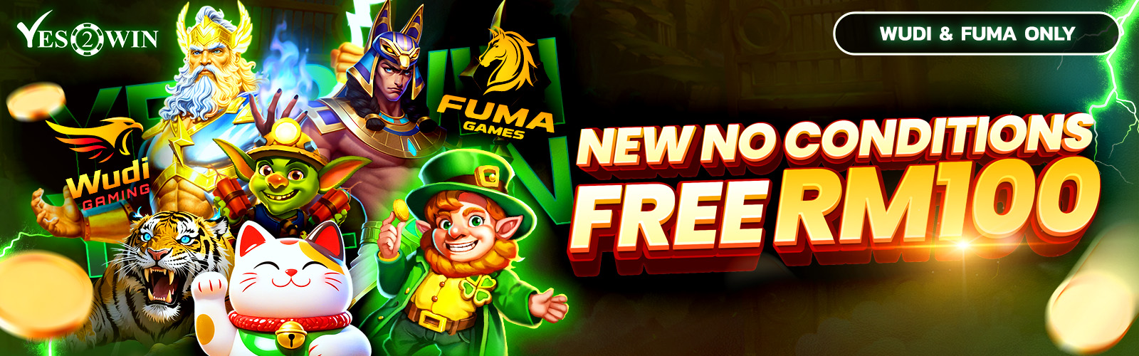 Yes2Win VIP loyalty promotion banner